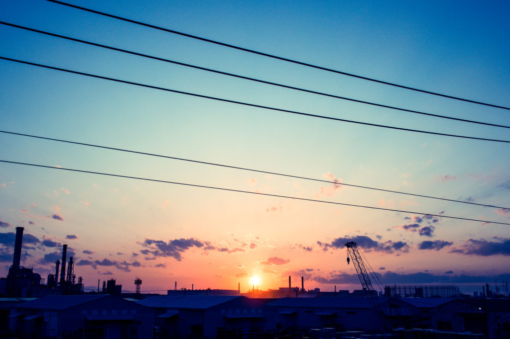 夕日