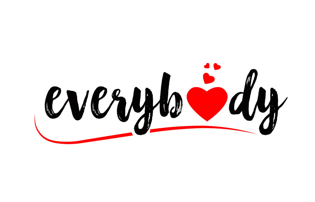 everybodyの文字
